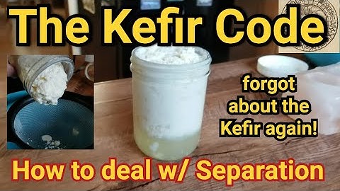 Seperation! Left kefir out all night - whey reduction method, thick kefir