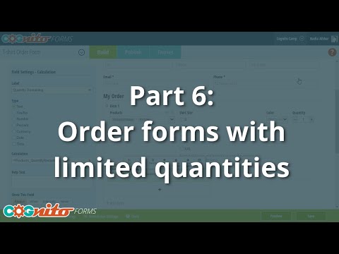 Creating Payment Forms Part 6: Order Forms With Limited Quantities