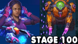 SPACE JUSTICE GAMEPLAY  SOLO STAGE 100 BOSS CHEFE MODO FÁCIL PLANE AVIÃO SEREIA rank (S) Level 76