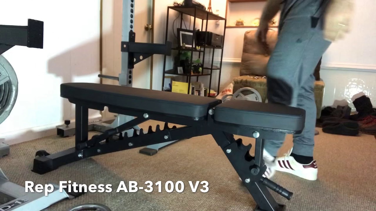 New Adjustable Bench 1000lbs Capacity- Rep Ab-3100 V3 - YouTube