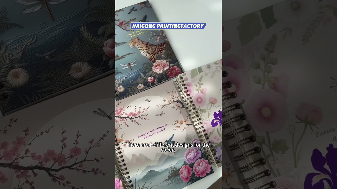 🌸spiral bound notebook custom A5👉contact lucy@nbhaigong.com for more details 