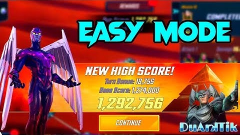 +1 Million Points Easy Mode Death Scourge Full Run | One Shot All Nodes | MARVEL Strike Force | MSF