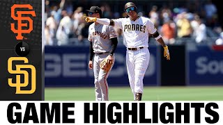 Giants vs. Padres Game Highlights (8\/10\/22) | MLB Highlights