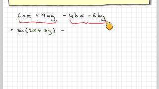 Factorisation by grouping assessment screenshot 4
