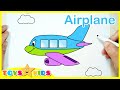 How to Draw Airplane | Coloring Page