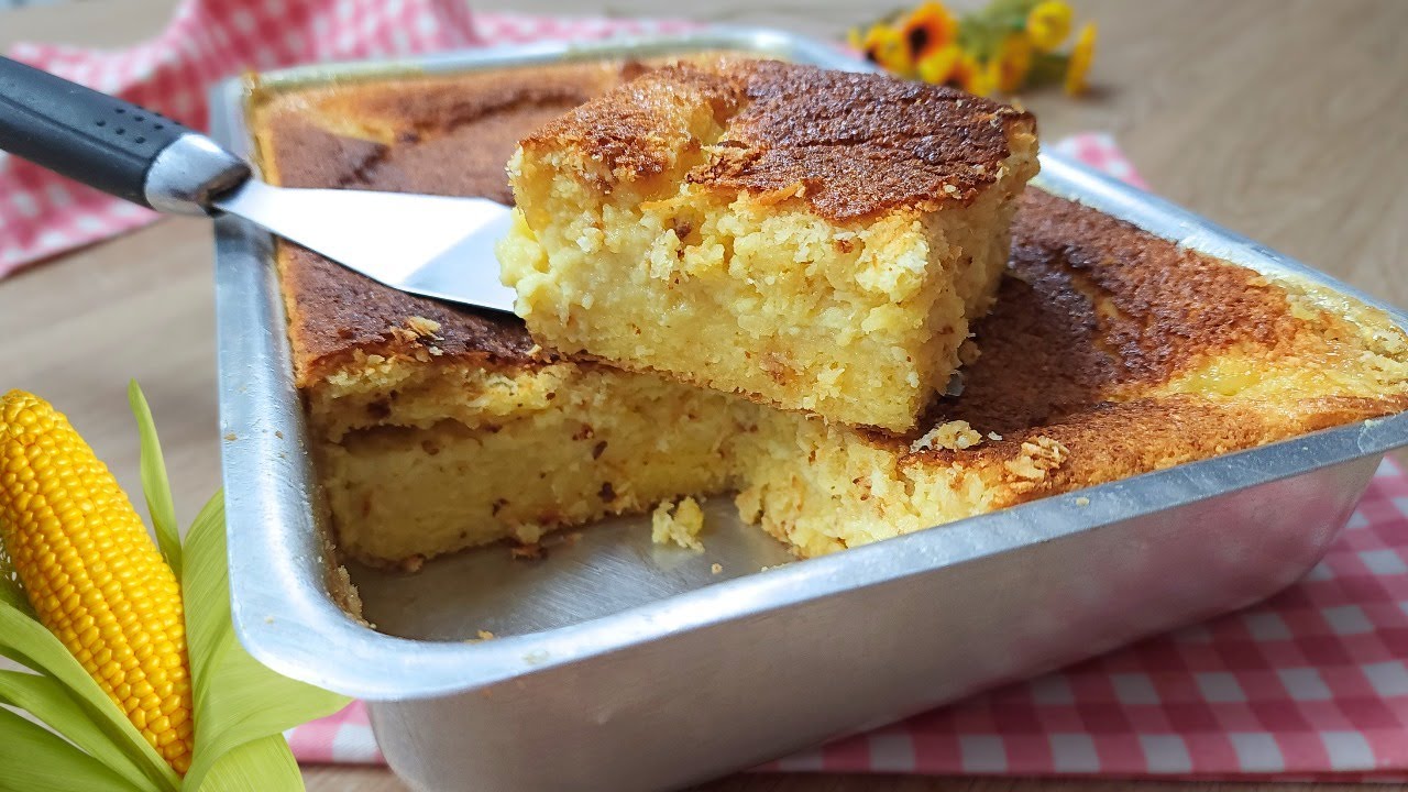 ANOTE ESSA RECEITA! O MELHOR  BOLO DE MILHO CREMOSO COM MILHO  DE LATINHA