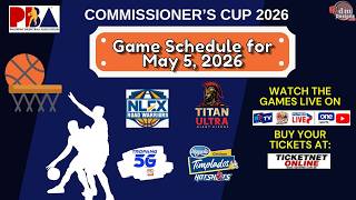 Pba Game Schedule of the Day | May 5, 2026 | Commissioner's Cup 2026 | ELIMINATION screenshot 1