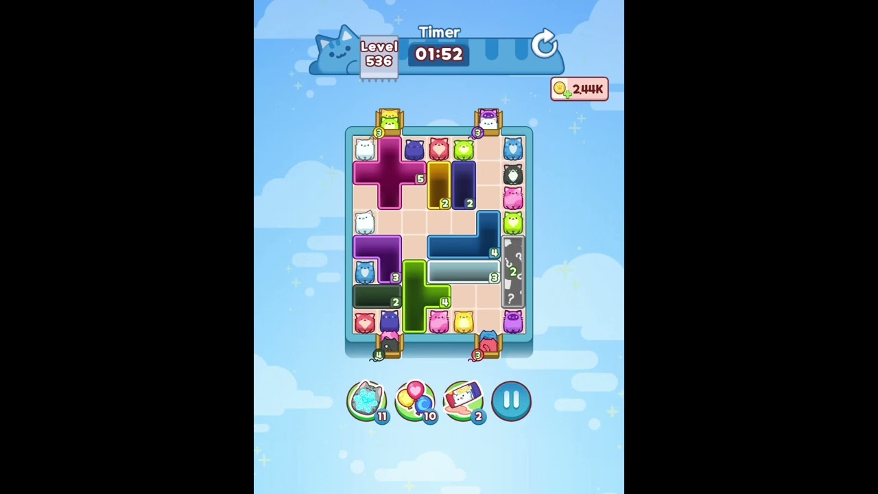 Drop The Cat Levels 531-532-533-534-535-536-537-538-539-540