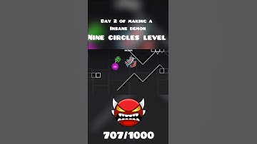 Day 2 of making a nine circles level #geometrydash #gdupdate #gd #gdshorts