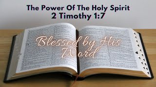 Verse Of The Day |  Today's Verse : 2 Timothy 1:7 | The Power Of The Holy Spirit