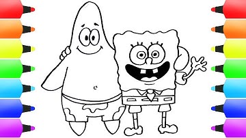 HOW TO DRAW SPONGEBOB and PATRICK! Easy Drawings for kids