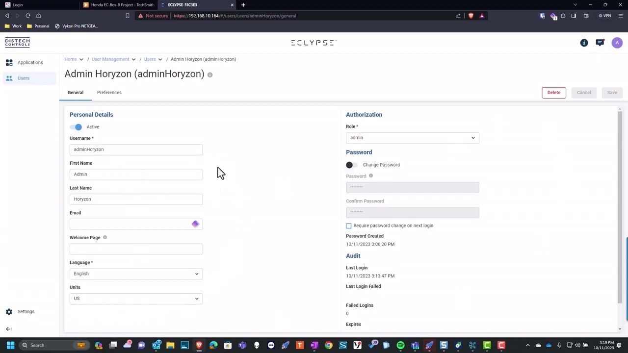 Nav to Niagara PX from Horyzon C