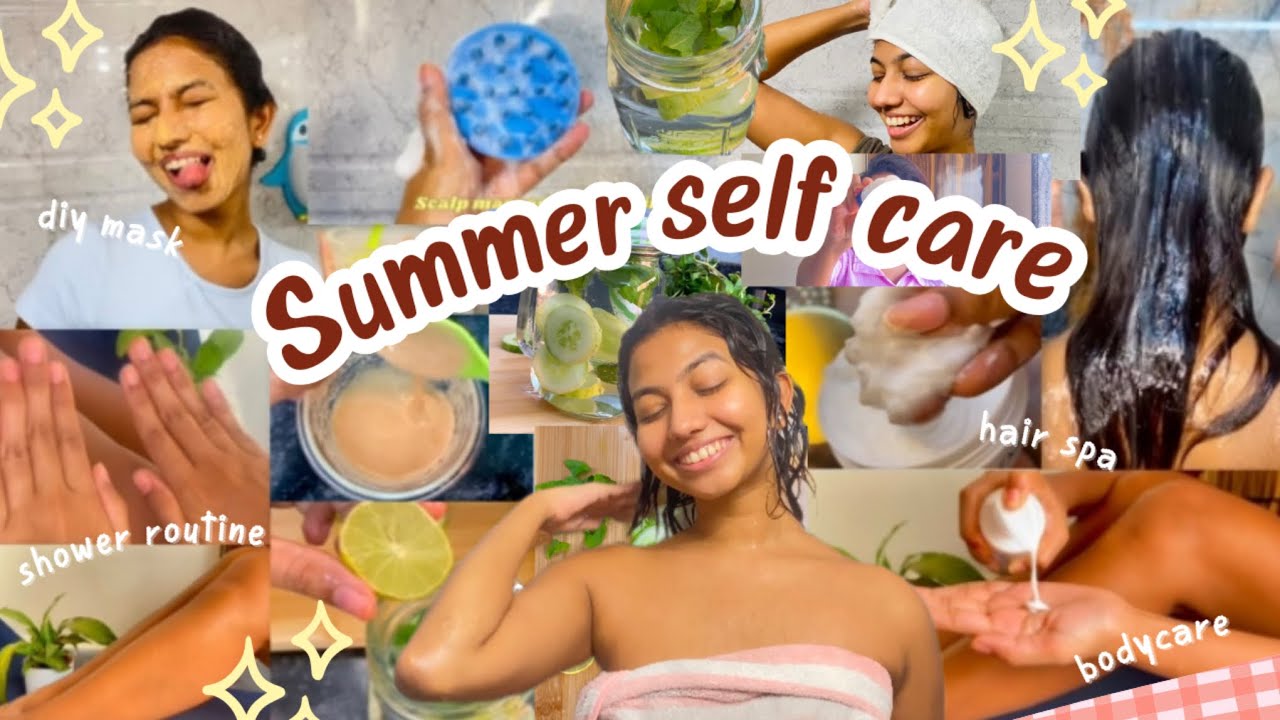 My realistic SUMMER SELF CARE routine☀️🌷DIY masks, Bodycare, Hair, Skincare TIPS🎀 