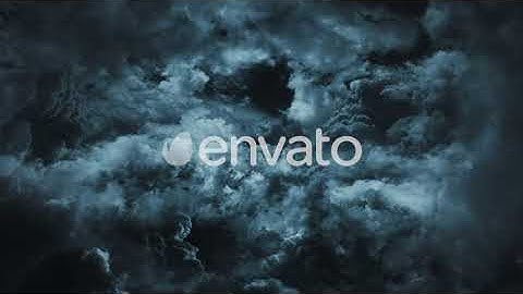 Travel Through Abstract Dark Night Thunder Clouds with Lightning Strikes | Motion Graphics -