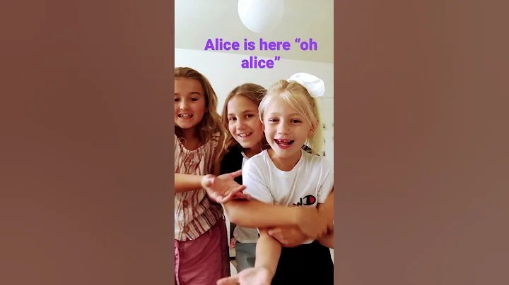 My little sister Alice...
