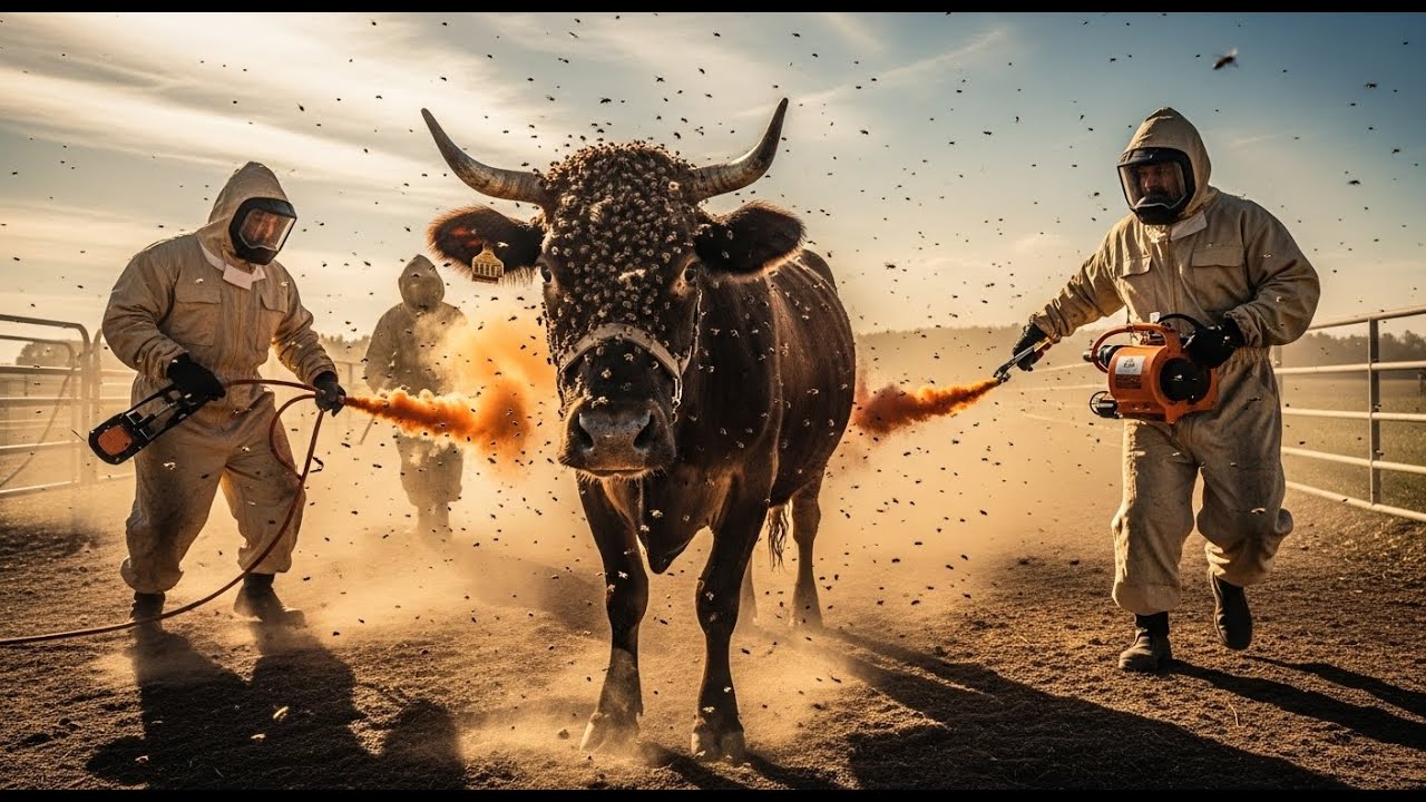 Cow Attacked by a Massive Swarm of Bees — Dramatic Rescue Caught on ...