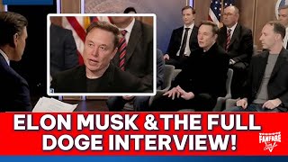 Elon Musk & DOGE FULL Interview: How They Plan to Cut $1 TRILLION Deficit!