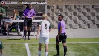 San Francisco soccer's Brayden Beason sent off with red card vs. Marist