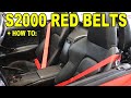 S2000 CHANGE SEAT BELTS- HOW TO: