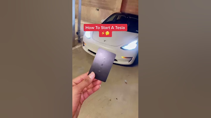How To Start A Tesla ⚡️🤔
