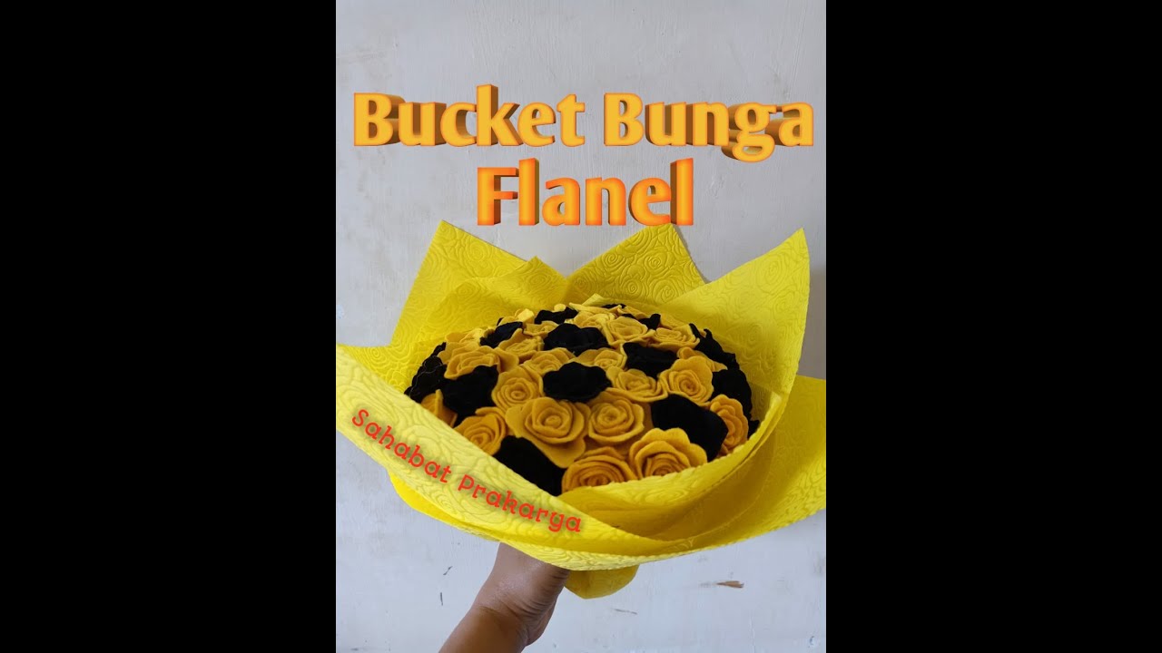  Tutorial  ide Kerajinan buket  bunga  kain flanel  DIY 