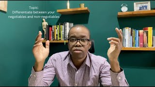 The Growth Switch - Differentiate between your negotiables and non negotiables