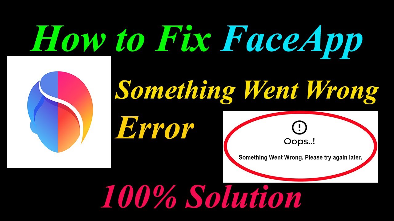How to Fix Face  Oops - Something Went Wrong Error in Android & Ios - Please Try Again Later