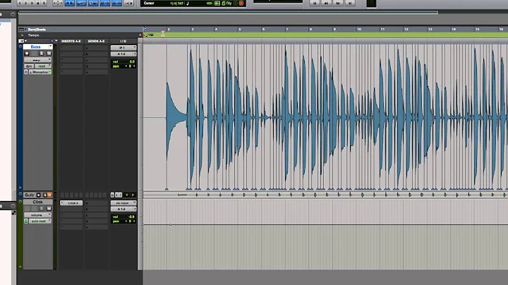 Pro Tools 11 - #19 - Elastic Audio pt.1 - Monophonic, Polyphonic, Quantizing Audio
