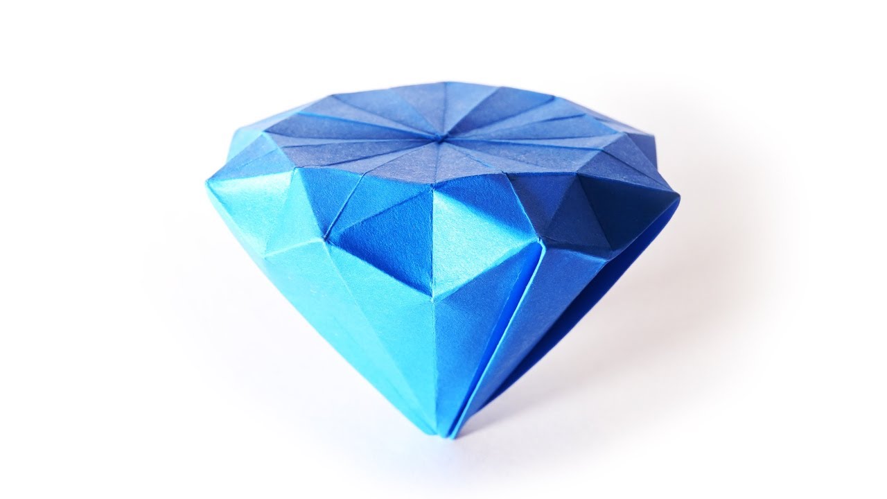 Origami Diamond (Jeremy Shafer) Oригами おりがみ Oριγκάμι 折纸 摺紙 พับ 종이접기 Paper Crafts YouTube