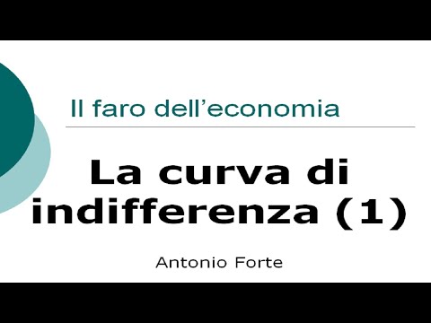 Video: Cos'è l'analisi della curva di indifferenza in economia?
