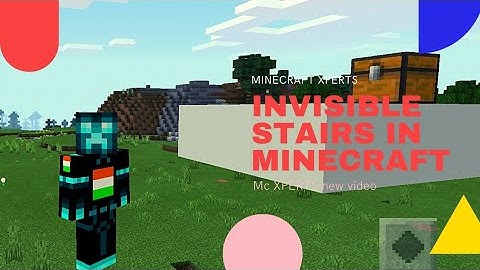 How to make invisible stairs in Minecraft (easy) tutorial |