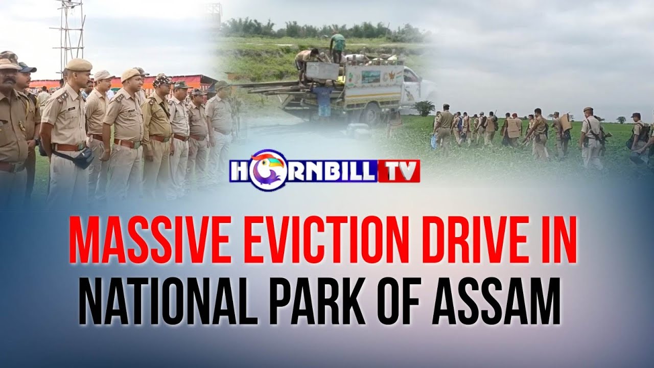 MASSIVE EVICTION DRIVE IN NATIONAL PARK OF ASSAM - YouTube