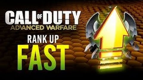 How To Rank Up Soo FAST IN COD AW!