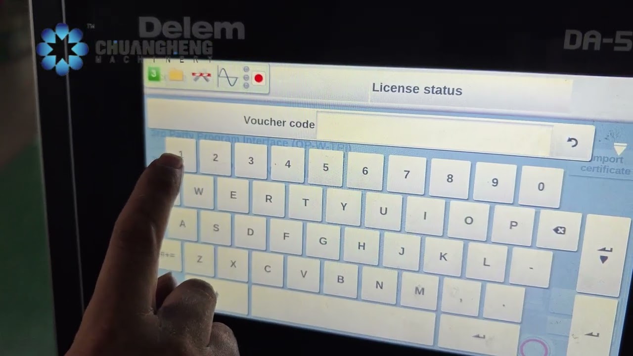 How to open enable 2D programming on Delem DA53T ?