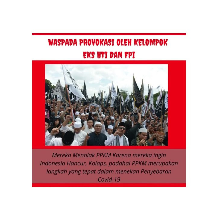 JANGAN TERPROVOKASI OLEH HOAX DARI KELOMPOK YANG TIDAK PEDULI DENGAN PANDEMI