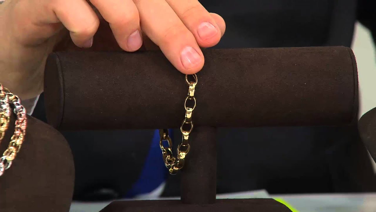 14K Gold 20" Polished Oval Rolo Link Necklace, 14.3g with Alberti Popaj