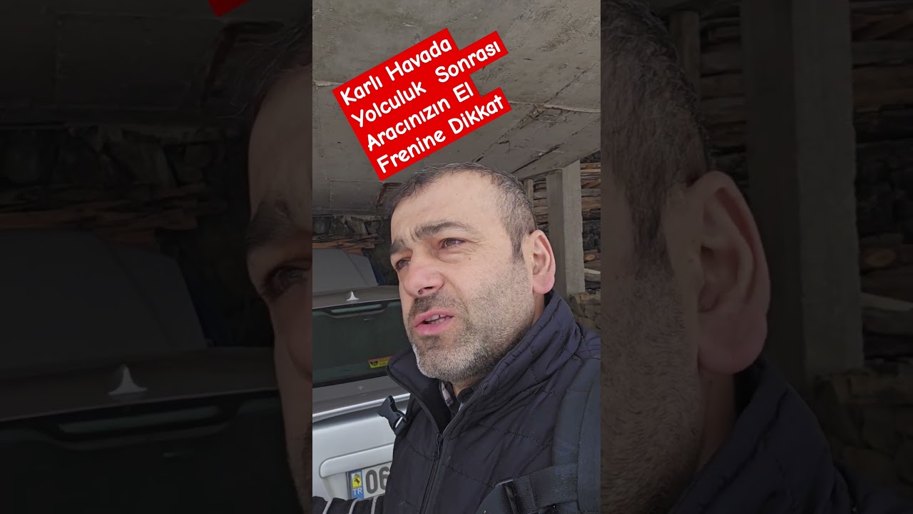 Karlı Havada Yolculuk  Sonrası Aracınızın El Frenine Dikkat