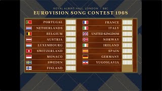 Eurovision 1968: Cliff, edged | Animated scoreboard