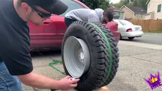 🔥Mounting/Streach Tires Using Brake Cleaner🔥