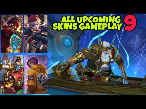 Upcoming 9 new skins in Mobile legends | Mobile legends new upcoming skins gameplay and skills @Soulmobilelegends