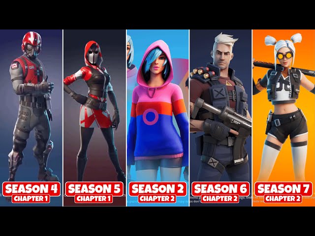 Evolution Of Fortnite Starter Packs Chapter 1 Season 1 Chapter 2 Season 7