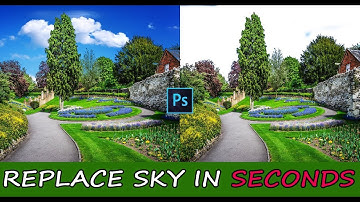 Replace Sky in Seconds and auto color correction in photoshop-tutorial [sinhala]