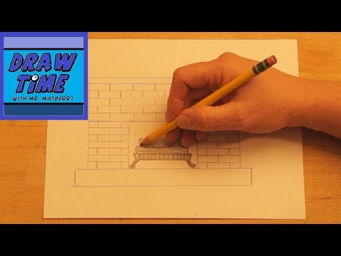 Video: How To Draw A Fireplace