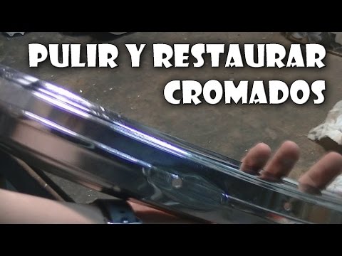 Pulir cromados fácilmente  - Guardabarros, faros, frenos bicicleta...