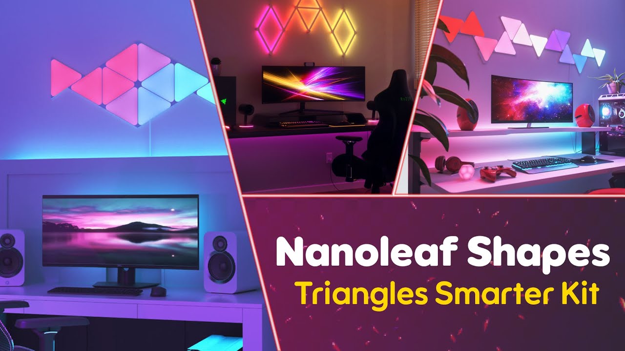 Nanoleaf Shapes Triangles Smarter Kit - YouTube