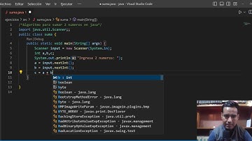 Programa para sumar dos numeros en java