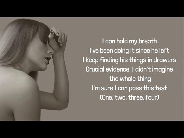 Taylor Swift - I Can Do It With A Broken Heart lyrics class=