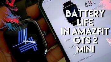 Battery life in Amazfit GTS 2 Mini.