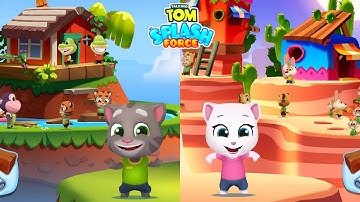 TALKING TOM SPLASH FORCE  - LILU Gameplay (Android, iOS) Mobile