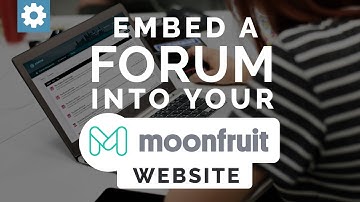 Embed A Forum Into Your Moonfruit Website